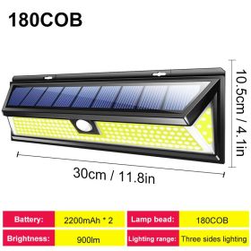 Solar Led Light Outdoor Solar Wall Light Outdoor Sensor Light Solar Led Lamp Outdoor Solar Panel Light With Motion Sensor Garden - 180 LED no remote -