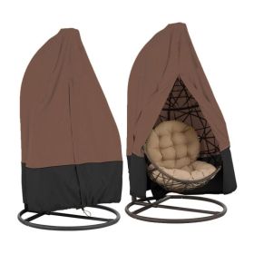 Waterproof Swing Cover Hanging Chair Cover for Outdoor - brown