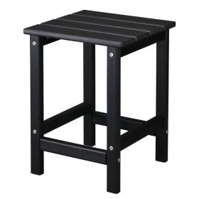 36*36*47cm Single Layer Square HDPE Side Table Black - as picture