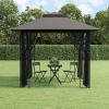 Gazebo with Sidewalls Anthracite 118.1"x118.1"x106.3" Steel - Anthracite