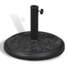 Resin Round Parasol Base - Black