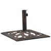Umbrella Base Bronze 26.5 lbs 19.3" Cast Iron - Brown