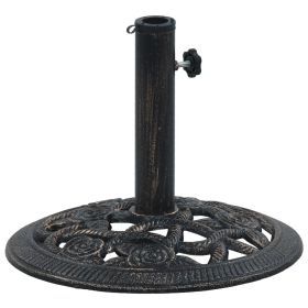 Umbrella Base Bronze 19.8 lb 15.7" Cast Iron - Black