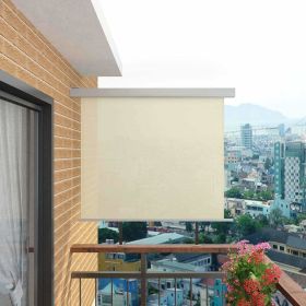 Balcony Side Awning Multi-functional 59.1"x78.7" Cream - Cream