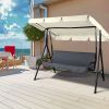 77x43in Replacement Swing Canopy Grey - US