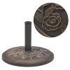 Parasol Base Resin Round Bronze 19.8 lbs - Brown