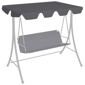 Replacement Canopy for Garden Swing Anthracite 74"/66.1"x43.3"/57.1" - Anthracite