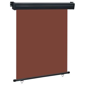 Balcony Side Awning 55.1"x98.4" Brown - Brown