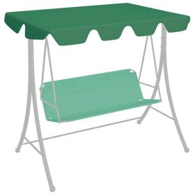 Replacement Canopy for Garden Swing Green 74"/66.1"x43.3"/57.1" - Green