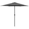 Outdoor Parasol with Aluminum Pole 106.3"x96.9" Anthracite - Anthracite