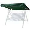 73x52in Replacement Swing Canopy Green - green