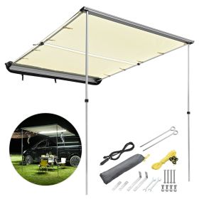 6.6x8.2FT/200x250cm LED Car Side Awning with LED - LA01