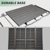 4-Seat Outdoor Glider Benches with Canopy, Retro Metal Glider Chair with Aluminum Frame, Patio Swing Chair for Outside,Garden,Lawn - as Pic