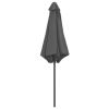 Outdoor Parasol with Aluminum Pole 106.3"x96.9" Anthracite - Anthracite
