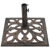 Umbrella Base Bronze 26.5 lbs 19.3" Cast Iron - Brown