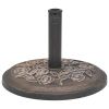 Parasol Base Resin Round Bronze 19.8 lbs - Brown