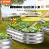 VEVOR Galvanized Raised Garden Bed Planter Box 48.2x24.6x11" Flower Vegetable - Default