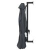 Wall-Mounted Parasol with Metal Pole 118.1" Anthracite - Anthracite