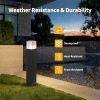 Inowel Landscape Path Lights with E26 Bulb Base(Bulb not Included) Modern Pathway Light Driveway Lights Wired 12226 - Black - 19.7in