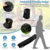 10 x 10 Feet Pop Up Canopy with Mesh Sidewalls and Roller Bag - White