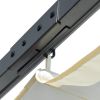 Pergola with Retractable Roof Cream White 9.8'x9.8' Steel - Cream