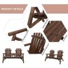 Wood Patio Chair Bench with Center Coffee Table/Garden chairs/courtyard chairs - as picture