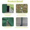 10 x 20 ft Heavy Duty Awning Canopy Pop Up Gazebo Marquee Party Wedding Event Tent with 6 Removable Sidewalls & Carry Bag - Green