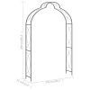 Garden Arch Black 59.1"x13.4"x94.5" Iron - Black