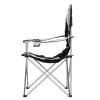 Medium Camping Chair Fishing Chair Folding Chair Black Gray - as picture