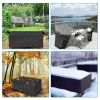 210D Waterproof Outdoor Furniture Cover Windproof Dustproof Patio Furniture Protector Oxford Cloth Garden M Size - M