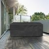 210D Waterproof Outdoor Furniture Cover Windproof Dustproof Patio Furniture Protector Oxford Cloth Garden M Size - M