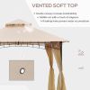 10ft x 10ft Outdoor Patio Gazebo Canopy Tent Beige-AS - as picture