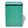 Garden Storage Shed Green Metal 80.3"x52"x73.2" - Green