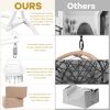 Outdoor Hanging Swing Chair with Stand, Boho Swinging Hammock Chairs with Stand for Bedroom, Patio, Porch, Outdoor and Indoor - White