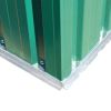 Garden Storage Shed Green Metal 80.3"x52"x73.2" - Green