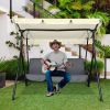 77x43in Replacement Swing Canopy Grey - US