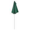 Garden Half Parasol with Pole 70.9"x35.4" Green - Green