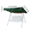73x52in Replacement Swing Canopy Green - green
