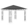 Gazebo with Mosquito Net 9.8'x9.8'x9' Anthracite 0.6 oz/ft¬≤ - Grey