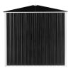 6 x 4 FT Outdoor Storage Shed, Metal Garden Storage House with Double Sliding Doors for Backyard Outdoor Patio, Black - as picture