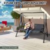 77x43in Replacement Swing Canopy Grey - US