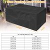 210D Waterproof Outdoor Furniture Cover Windproof Dustproof Patio Furniture Protector Oxford Cloth Garden M Size - M