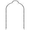 Garden Arch Black 59.1"x13.4"x94.5" Iron - Black
