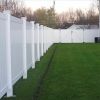 Privacy Fence Panels 6ft.H x 6ft.W WHITE Vinyl Full set of 2 Pcs - as Pic