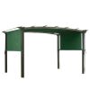 17x6.5Ft Pergola Canopy Replacement Cover Green - LA01