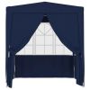 Professional Party Tent with Side Walls 8.2'x8.2' Blue 0.3 oz/ft¬≤ - Blue