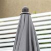 Outdoor dining table and chair package with umbrella - as picture