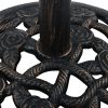 Umbrella Base Bronze 19.8 lb 15.7" Cast Iron - Black