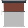 Balcony Side Awning 55.1"x98.4" Brown - Brown