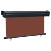 Balcony Side Awning 55.1"x98.4" Brown - Brown